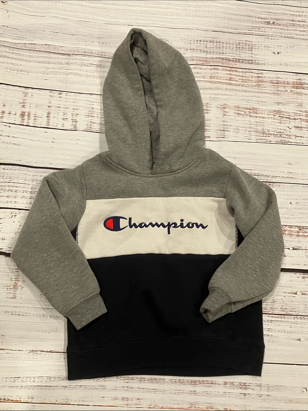 Champion Kids Colorblock Hooded Sweatshirt - 3T